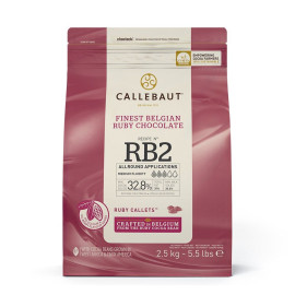 CALLEBAUT RUBY CALLETS BUTTONS 2.5KG