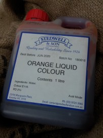 ORANGE FOOD LIQUID COLOURING 1L