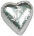 SILVER MILK CHOCOLATE HEARTS