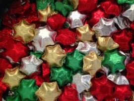 1KG XMAS MIXED CHOCOLATE STARS